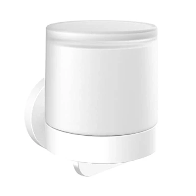 Immagine di Emco Dispenser di sapone liquido rotondo, funzionamento con una sola mano, metallo, bianco, normale