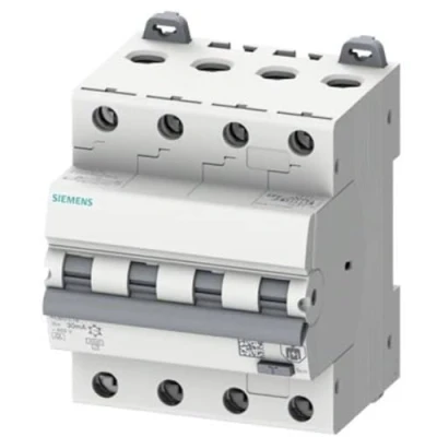 Immagine di Siemens 5SU13467FP16 Magnetotermico e differenziale Misura fusibile = 3 4 poli 16 A 0.03