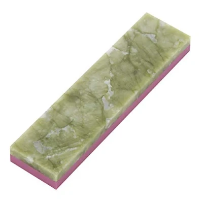 Immagine di pietra per affilare, affilare i coltelli di rasoio, Utensile lucidare le pietre in naturale(verde)