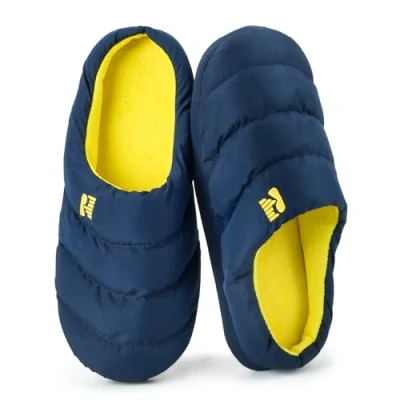 Immagine di RockDove Pantofola da Campeggio Uomo con Schiuma Memory e Imbottita in Piuma, 42/43 EU, Blu Mais