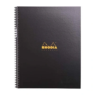 Immagine di Rhodia 191301C Taccuino a spirale semirigido Rhodiactive Notebook, A4+ (22,5x29,7 cm), 160 pagine staccabili, quadretti, 9 fori. Carta Clairefontaine 90g bianca