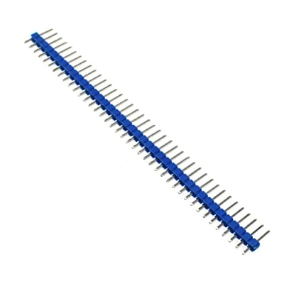 Immagine di Reland Sun 10 pz 2,54 mm colorato maschio rotabile pin header striscia kit 40pin fila singola dritto intestazione (blu)