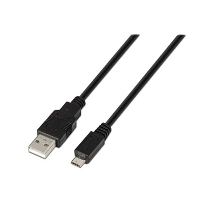 Immagine di AISENS A101 0027 Cavo USB 2.0, 0.8 M, per cellulari, Colore: Nero