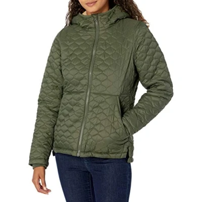 Immagine di Amazon Essentials Piumino Leggero con Cappuccio Impermeabile Foderato in Sherpa Donna, Verde Oliva, S