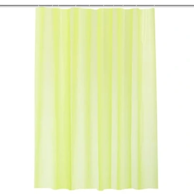 Immagine di WedDecor Tenda da doccia resistente alla muffa, impermeabile, in PEVA, resistente, con 12 ganci plastica bianca, 180 x cm, verde lime