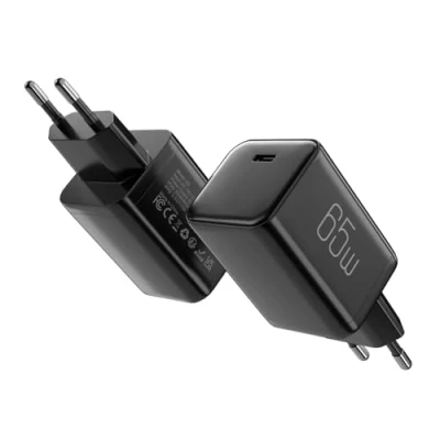 Immagine di Caricatore USB C 65W GaN Caricabatterie Superveloce Alimentatore Carica Rapido Presa da per Computer Portatili,per iPhone 16 Pro,per S24 Ultra/S23+/S23/S22/Note20,ecc(nero)