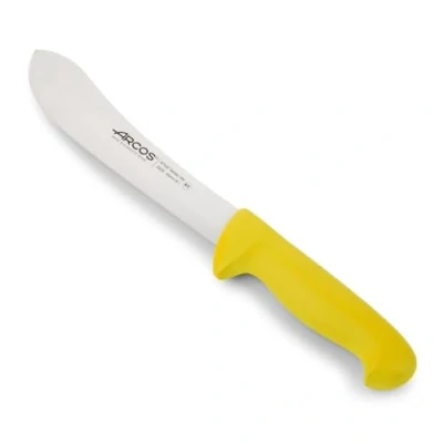 Immagine di Arcos Serie 2900 Coltello Scannare Macellaio Bistecca Lama Acciaio Inossidabile Nitrum 200 mm Manico Polipropilene Colore Giallo