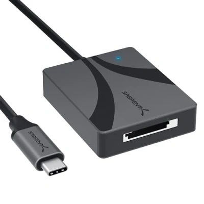 Immagine di SABRENT lettore di schede CFexpress tipo A, USB C 3.2x2, trasferimento dati superveloce da 800 MBps, lettori esterni, adattatore per fotografi (CR CFXA)