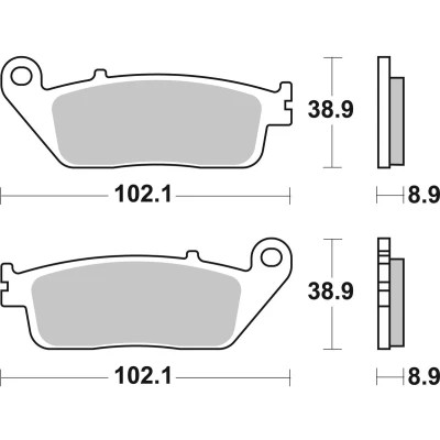 Immagine di TRW Sinter Maxi Scooter MCB764SRM Kit pastiglie freno
