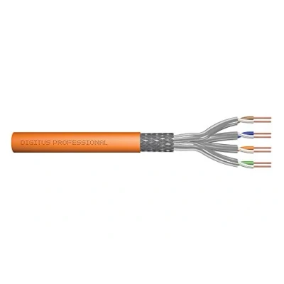 Immagine di Digitus DK 1743 VH 1 Cavo di rete CAT 7 S/FTP 0.25 mm² Arancione 100 m