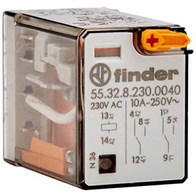 Immagine di finder 55.32.8.230.0040 Relè Tensione di Alimentazione 230 V AC, 2 W, 10 A