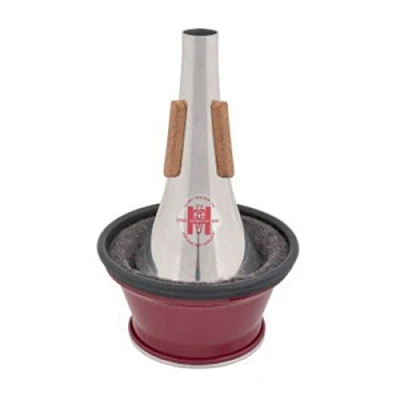 Immagine di Tromba Harmon a tazza muta (J2 A), alluminio, laccata rosso vino