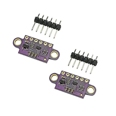Immagine di Aihasd 2 pezzi VL53L0X Tempo di volo (ToF) Modulo Sensore distanza laser Telemetro rilevamento 940 nm I2C IIC Compatibile con Arduino