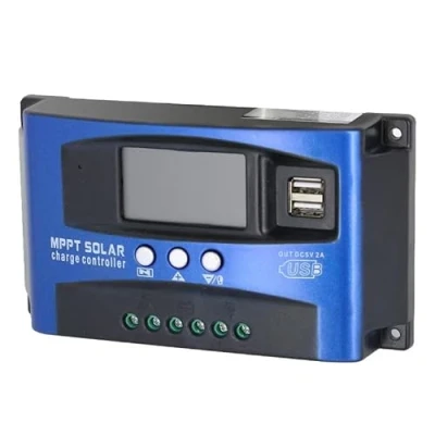 Immagine di Yoving Regolatore di Carica Solare MPPT 100A 12V/24V Auto Rilevamento, Impermeabile per Pannelli Solari, Camper, Barche, Sistemi Off Grid