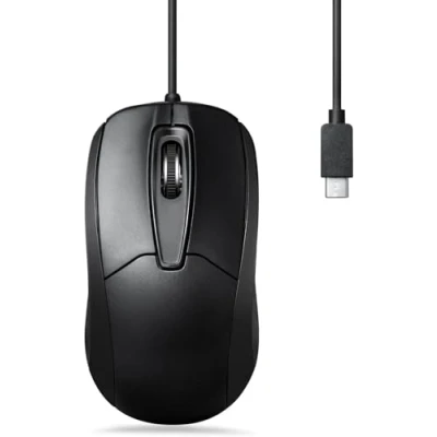 Immagine di Perixx PERIMICE 209 C Black Mouse Cablato Ottico Nero 3 Tasti 1000 dpi
