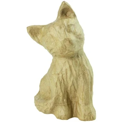 Immagine di Decopatch SA176O 1 supporto in cartapesta marrone 13x14x15,5 cm, Gatto
