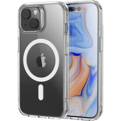 Immagine di ESR Classic Hybrid HaloLock Case Backcover per cellulare Apple iPhone 15 Plus Trasparente Compatibile con MagSafe