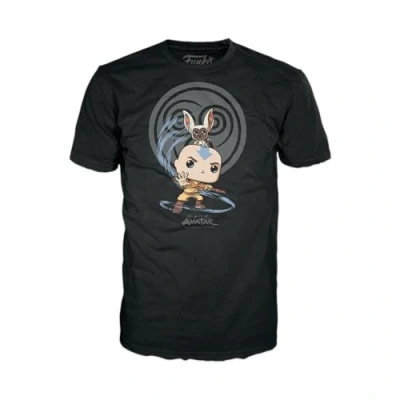 Immagine di Funko Pop! &amp; Tee: Avatar, Element Bending, Avatar: The Last Airbender, T Shirt, Maglietta, Vestiti con Figura in Vinile da Collezione, Idea Regalo, Giocattoli e Top a Maniche Corte Uomini