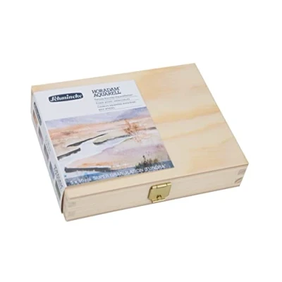 Immagine di Schmincke HORADAM® AQUARELL, Set supergranulazione Tundra, 5 tubi da 15 ml, 74 850 097, scatola di legno, tinte a granulazione molto forte, acquerelli finissimi e supergranulanti