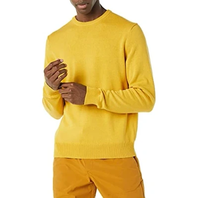 Immagine di Amazon Essentials Maglione a Girocollo (Disponibile in Taglie Extra Forti) Uomo, Oro, XXL