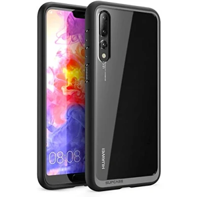Immagine di SUPCASE Cover Huawei P20 Pro Custodia Premium per cellulare ibrida Backcover trasparente [Unicorn Beetle Style] 2018 (Nero)