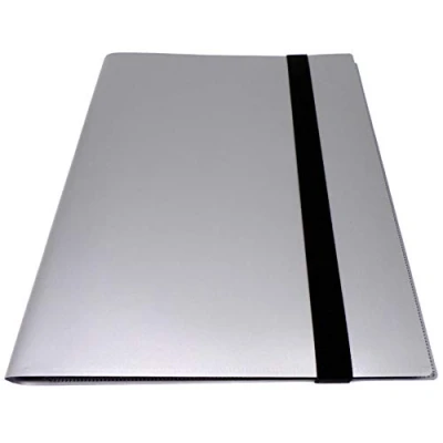 Immagine di docsmagic.de PRO Player 9 Pocket Album Silver 360 Card Binder MTG PKM YGO Raccoglitore per Carte da Gioco collezionabili Argento