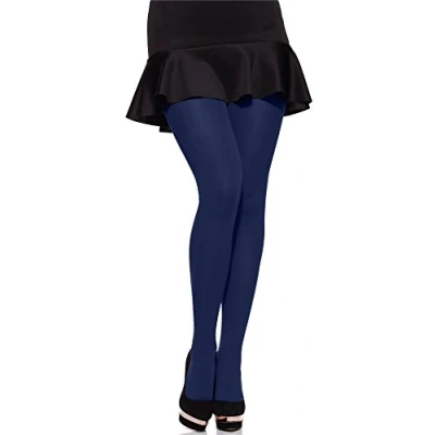 Immagine di Merry Style Collant Microfibra per Donne, Elasticizzati e Opaque Taglie Forti MS 162 60 DEN (Blu Scuro, XXL)
