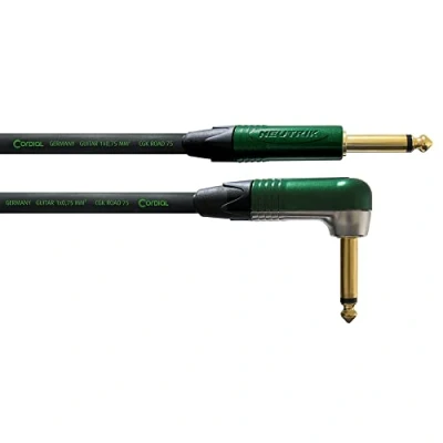 Immagine di Cordial Encore, cavo diritto e angoare, per chitarra altri strumenti, 3 m