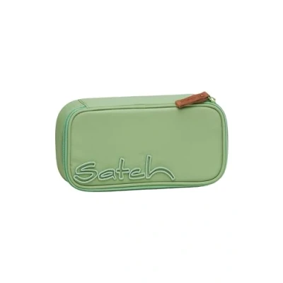 Immagine di satch Astuccio Rigido Extra large incl. divisorio Scomparto con cerniera Portapenne Triangolo Finestra per l&#039;orario Nordic Jade Green Verde chiaro