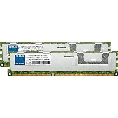 Immagine di Kit di memoria RAM DDR3 da 32 GB (2 x 16 GB) PC3 12800 240 pin ECC REGISTRATA DIMM (RDIMM) compatibile con server/workstation/schede madri (kit chip a 4 livelli)