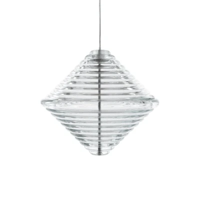 Immagine di Tom Dixon lampada LED a sospensione Press Cone, Ø 34 cm, trasparente