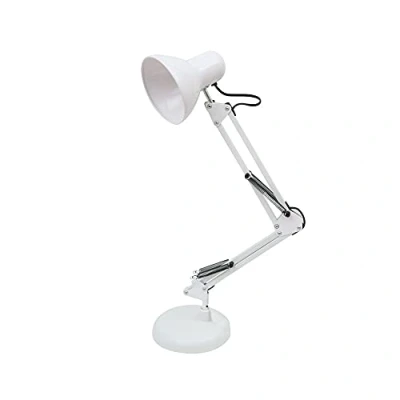 Immagine di BEL AIR HOME Lampada da scrivania a LED con braccio snodato, Flexo Antigona, design vintage retro 1xE27 (ARGENTO)