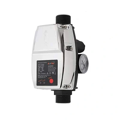 Immagine di KATSU Interruttore di Controllo Automatico della Pressione Pompa dell&#039;Acqua, Regolatore Elettronico Regolabile, per Sommersa, Booster d&#039;Acqua, da Giardino