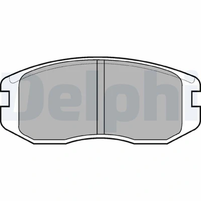 Immagine di DELPHI LP736 Kit pastiglie freno Non predisposto per contatto segnalazione usura senza lamierino anticigolío accessori DAIHATSU: Terios II