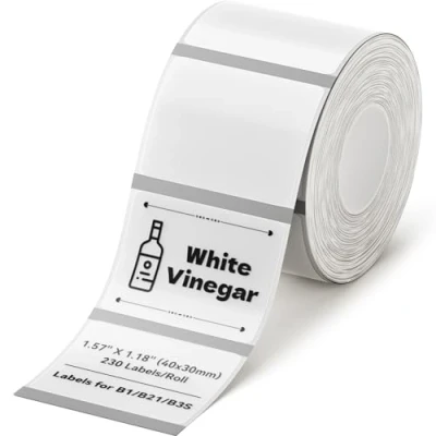 Immagine di NIIMBOT A2G88318801 Rotolo di etichette 40 x 30 mm Trasparente 230 pz. Etichetta universale