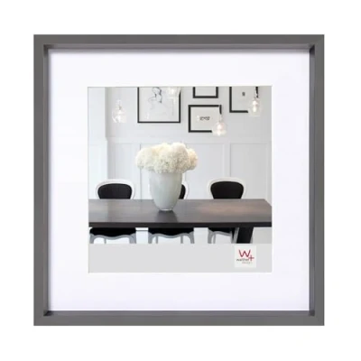 Immagine di walther designCornice per quadri in acciaio 20 x cm con passe partout, cornice plastica Steel Style ES220D