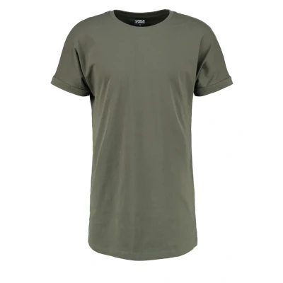 Immagine di Urban Classics LONG Shaped Turnup Tshirt basic, Uomo, Taglia: Small, Olive