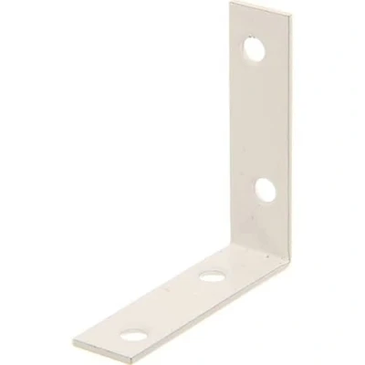 Immagine di Alberts 336738 Squadretta per sedie, rivestita in plastica bianca, 60 x 16 mm, Set da 8