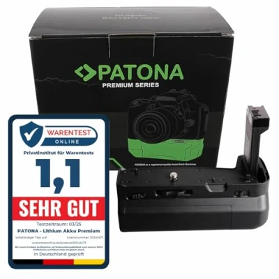 Immagine di PATONA 1478 Impugnatura portabatteria compatibile con Canon EOS RP R8 telecomando (vano batteria per 2 LP E17)