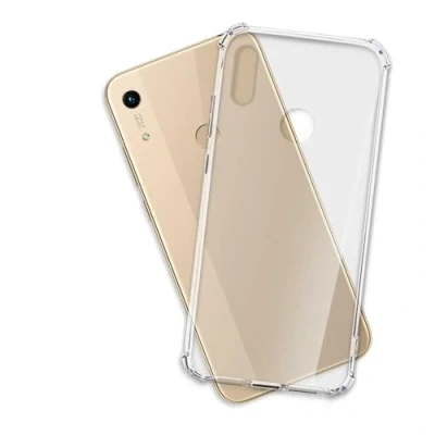 Immagine di mtb more energy® Custodia Crystal Armor per Huawei Y6S, Honor 8A (6.09&#039;&#039;) Hard PC Back &amp; Soft Silikon Bumper Angoli rinforzati Trasparente TPU Case Cover