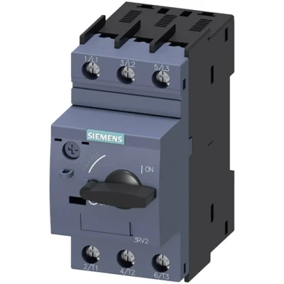 Immagine di Siemens 3RV2011 0GA10 Interruttore 1 pz. Regolazione (corrente): 0.45 0.63 A Tens.comm.max: 690 V/AC (L x P) 45 97 mm