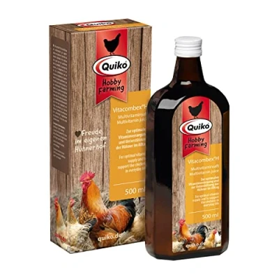 Immagine di Quiko Hobby Farming Vitacombex H 500ml Succo multivitaminico per polli, quaglie e pollame Apporto vitaminico ottimale i polli.