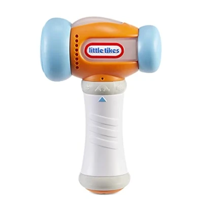 Immagine di Little Tikes Count &amp; Learn Martello con numeri, suoni e luci, Impugnatura morbida strutturata, Giocattolo Per contare, Due lingue: francese inglese, bambini dai 9 mesi in su