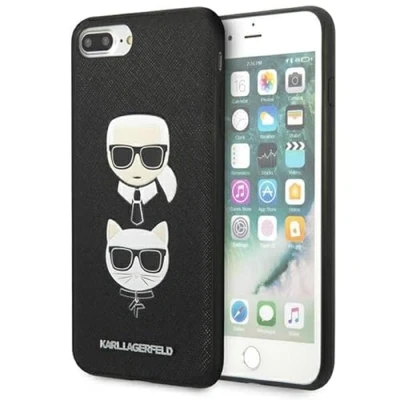 Immagine di Karl Lagerfeld KLHCI8LSAKICKCBK Custodia rigida per iPhone 7 Plus/8 Plus, colore: Nero