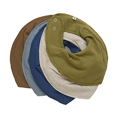 Immagine di Pippi Bavaglino triangolare unisex per bambini denim scuro Taglia unica