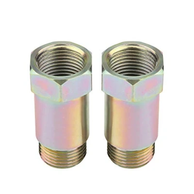 Immagine di Fydun sensore Di ossigeno Extender, 2Pcs 45mm M18 * 1,5 O2 Extension Spacer Bungs Adapter Giallo + distanziatore