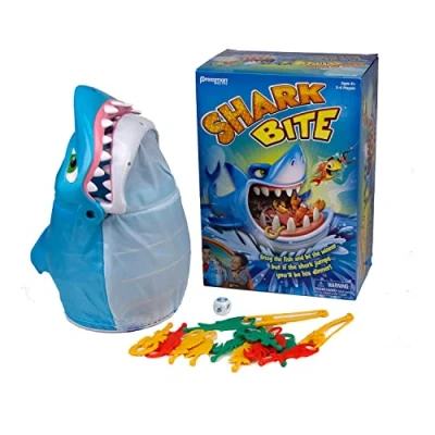 Immagine di Goliath Games Shark Bite with Bonus Let&#039;s Go Fishing Gioco di carte Giochi d&#039;azione Per bambini i 4 anni 2 giocatori