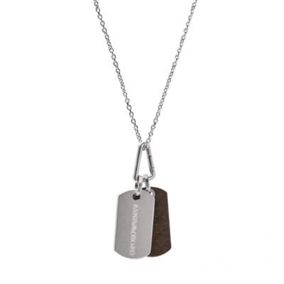 Immagine di Emporio Armani EGS3133040 Ciondolo da uomo in Acciaio inossidabile, taglia unica, non è una pietra preziosa, talla única, Nessuna preziosa