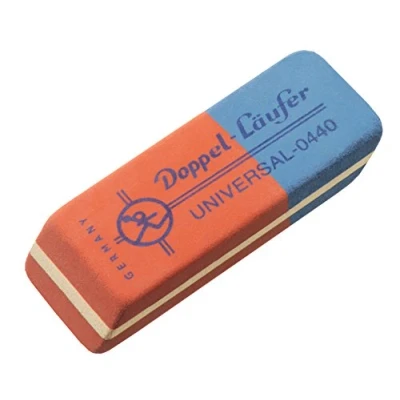 Immagine di Läufer 00440 Gomma doppia universale 0440, in caucciù, colore: rosso/blu