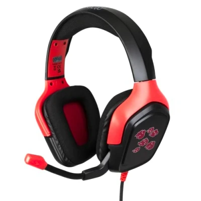 Immagine di Konix Naruto Shippuden Cuffie gaming PS4, PS5, Switch, Xbox One e Series XS Microfono Cavo da 1,5 m Connettore Jack 3,5 mm Design Akatsuki